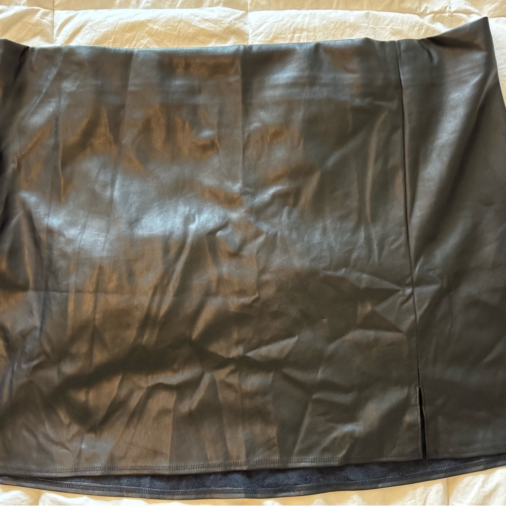 Black Leather Skirt